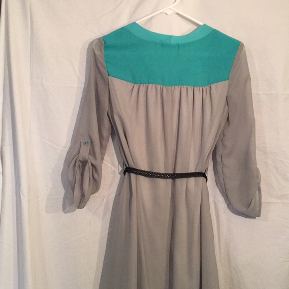 Lavender Dress with Teal accent - Picture 7 of 7